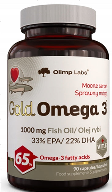 OLIMP GOLD OMEGA 3 90caps EPA DHA HEALTHY HEART Brand Olimp Labs