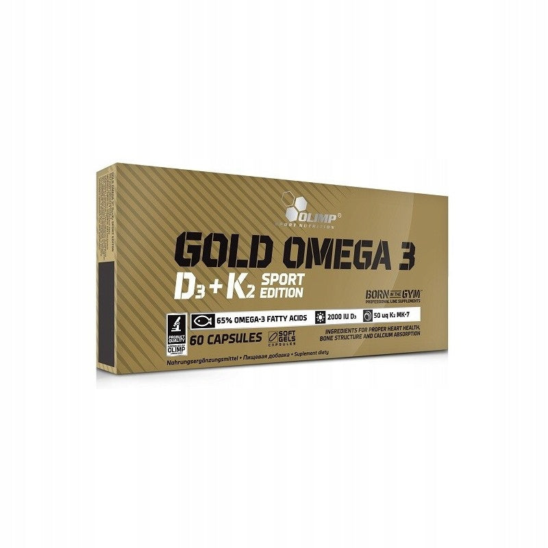 OLIMP GOLD OMEGA 3 D3+K2 SPORT 60caps HEALTHY HEART Manufacturer code 5901330062063