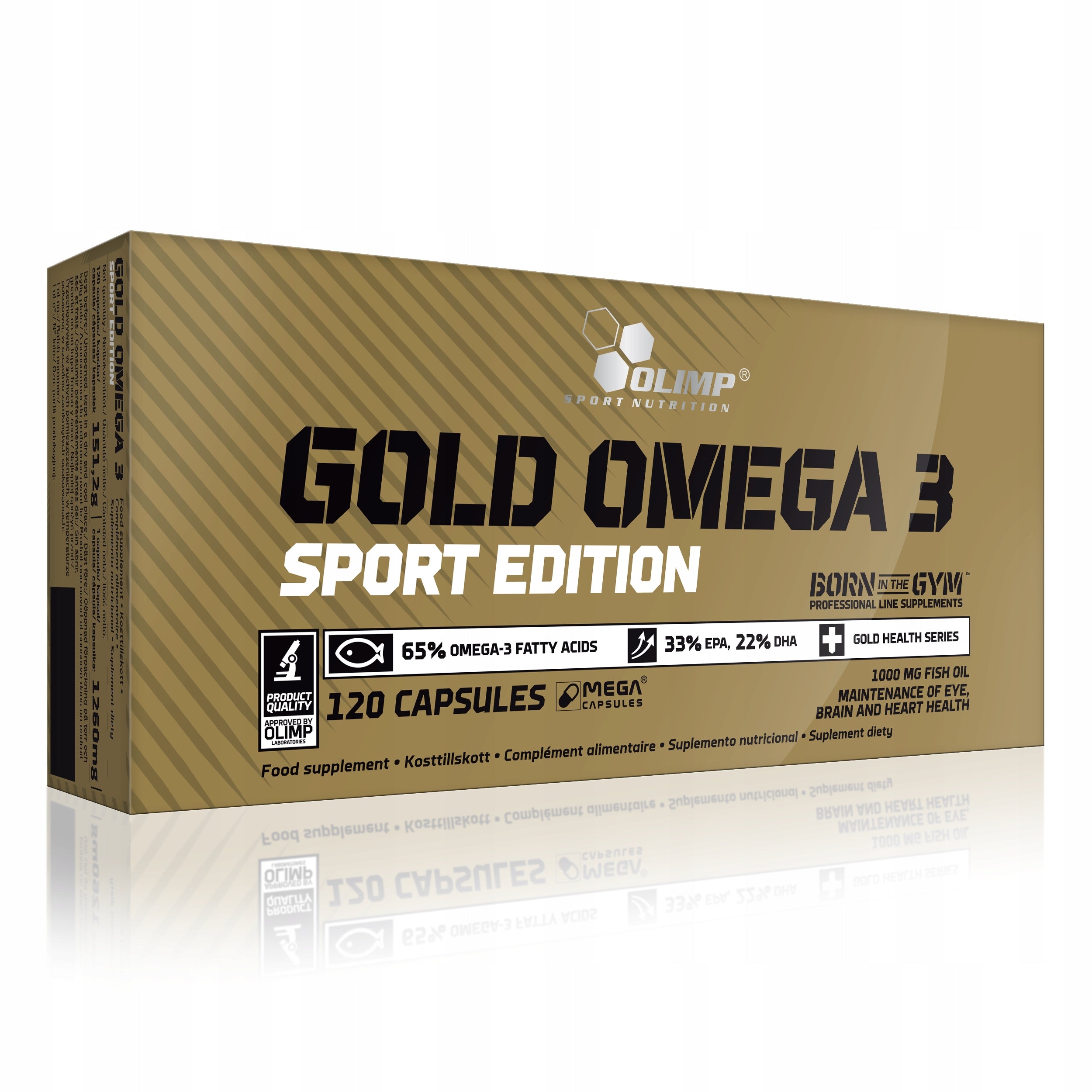 OLIMP GOLD OMEGA 3 SPORT EDITION 120 kaps FATTY ACIDS EPA DHA HEALTH EAN (GTIN) 5901330030581