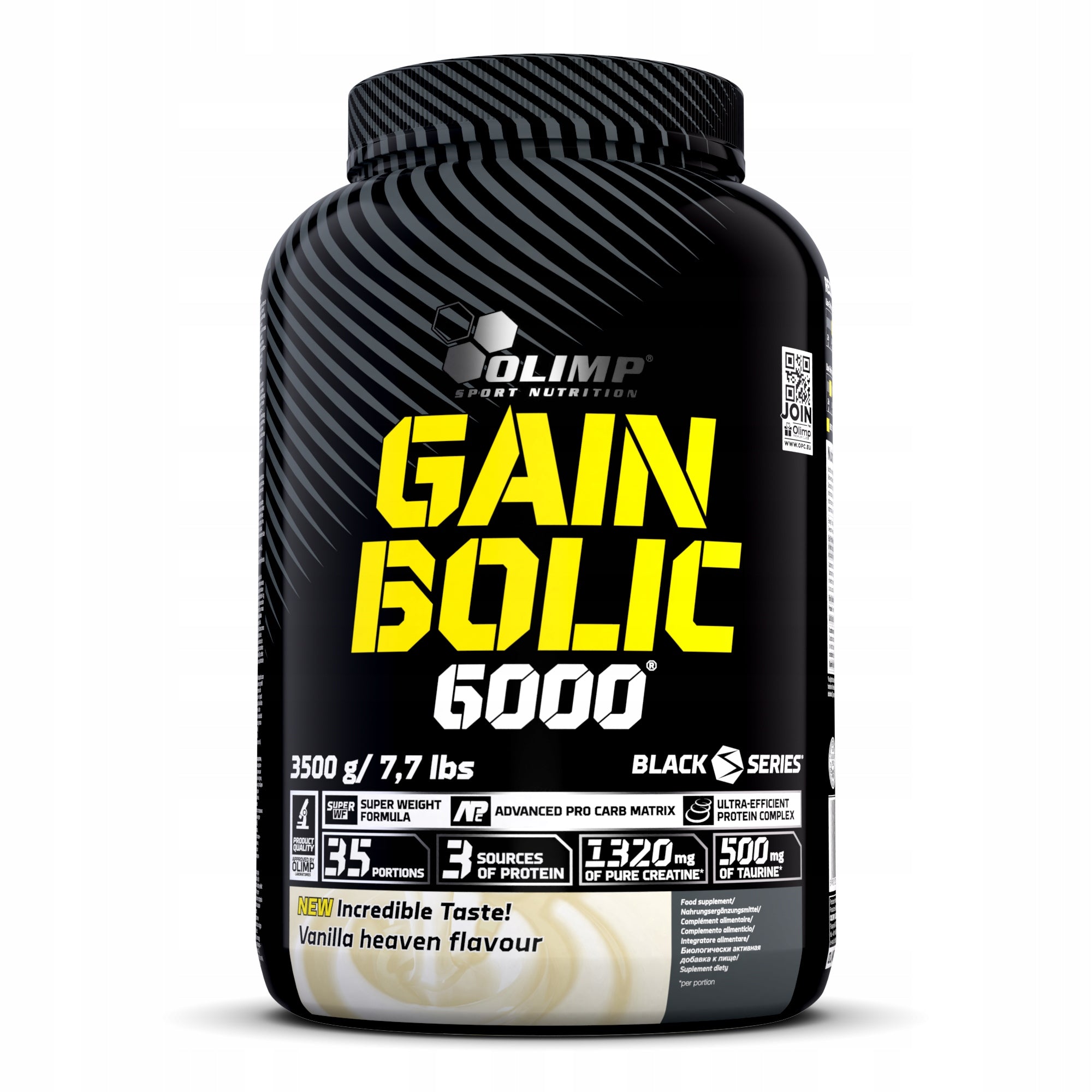 OLIMP Gain Bolic 6000 3,5kg MASS GAINER Bulk 3500g Protein Vanilla Flavour EAN (GTIN) 5901330052118