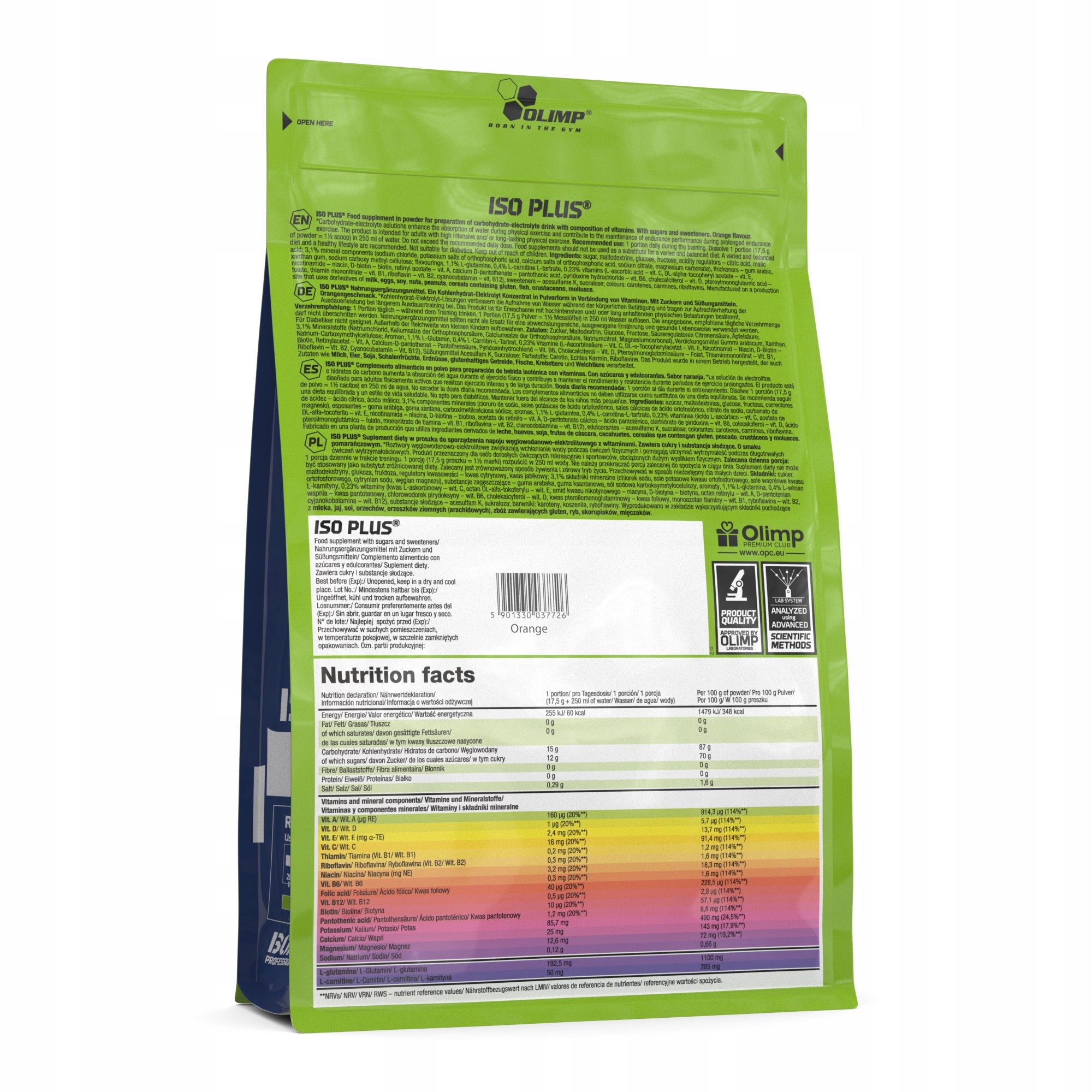 OLIMP ISO PLUS 3010g ISOTONIC ELECTROLYTES ISO | ORANGE Brand Olimp