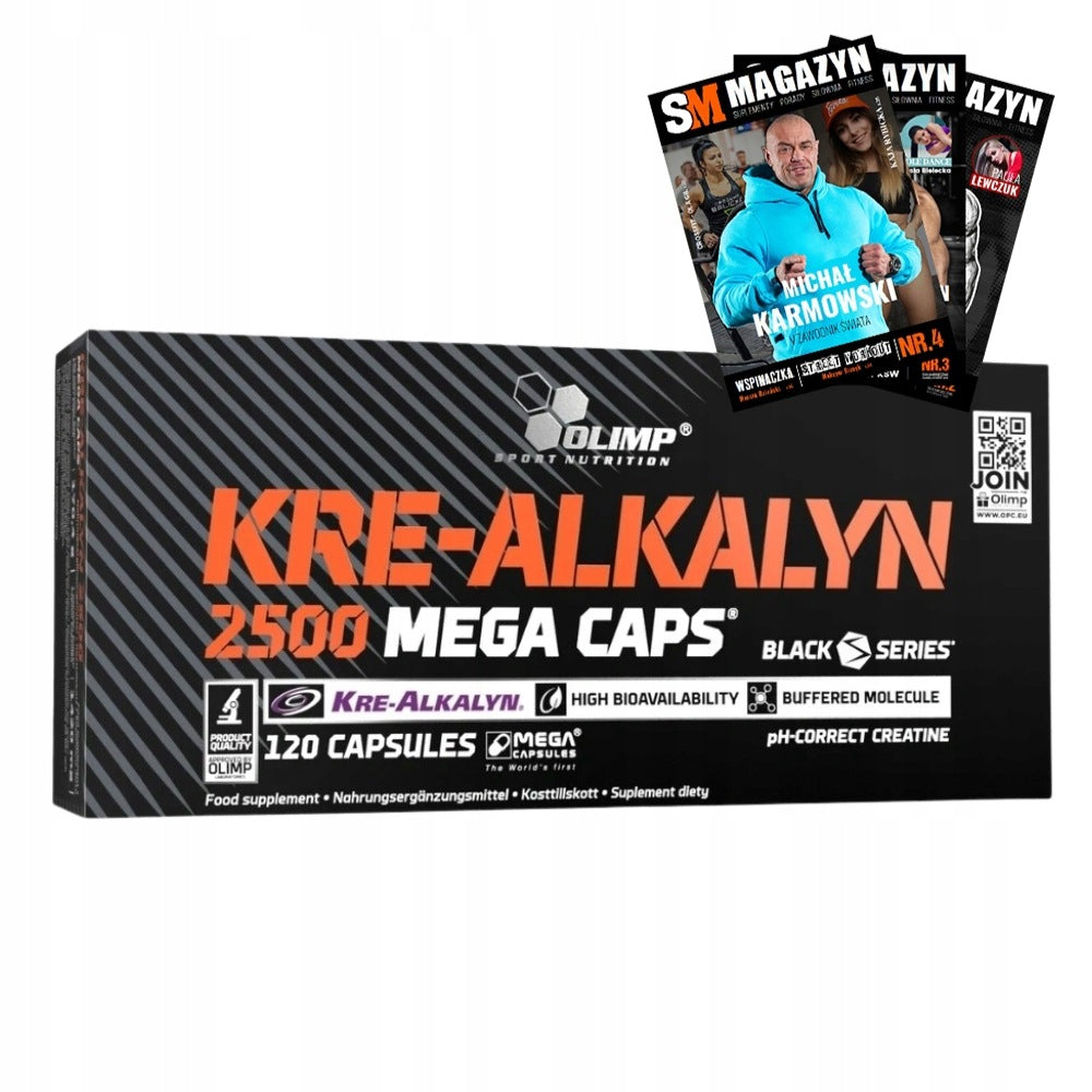 OLIMP KRE-ALKALYN 2500 MEGA CAPS 120 kaps STRENGTH MUSCLE MASS