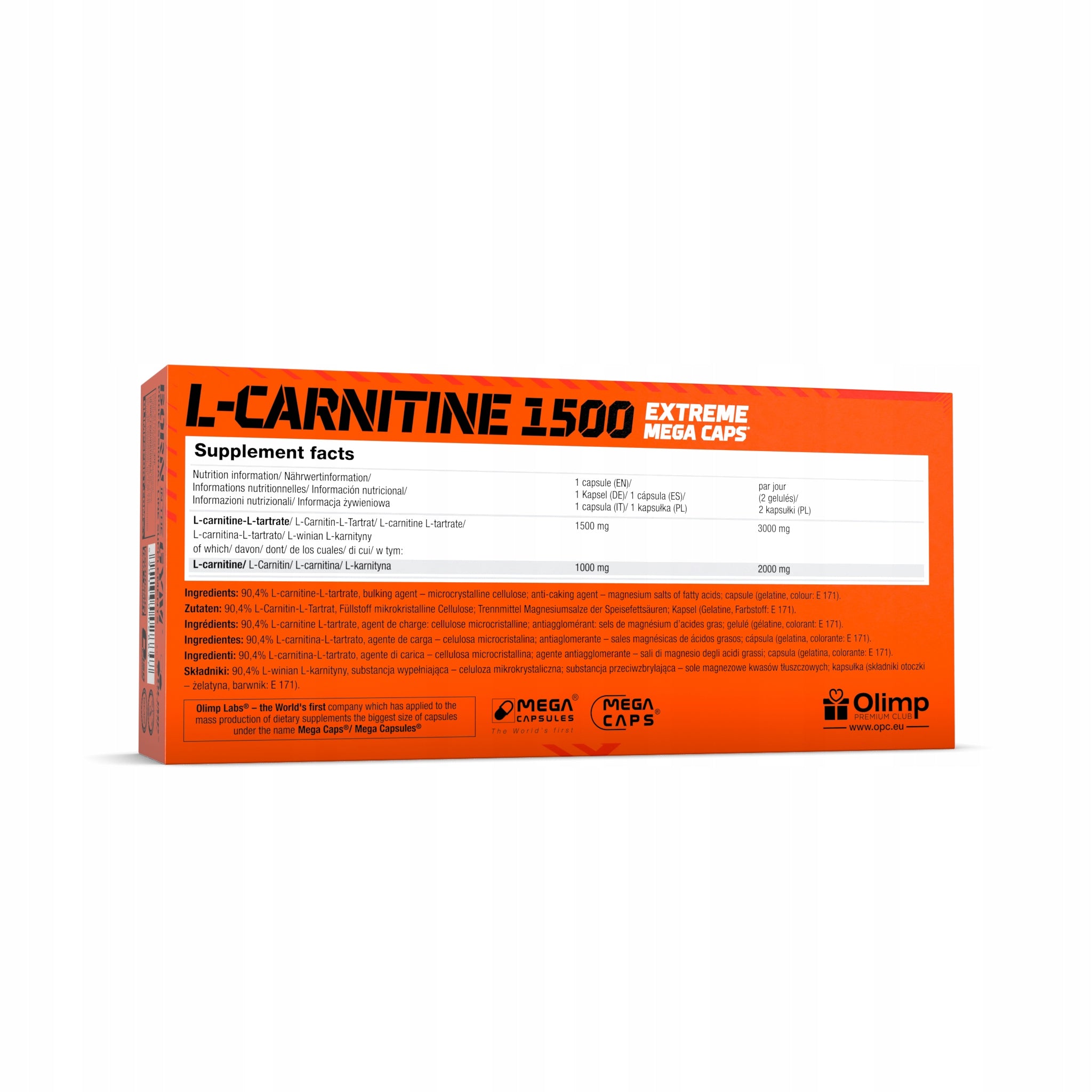 OLIMP L-CARNITINE 1500 1 BLISTER FAT BURNER Expiration date at least 1 year from the date of purchase