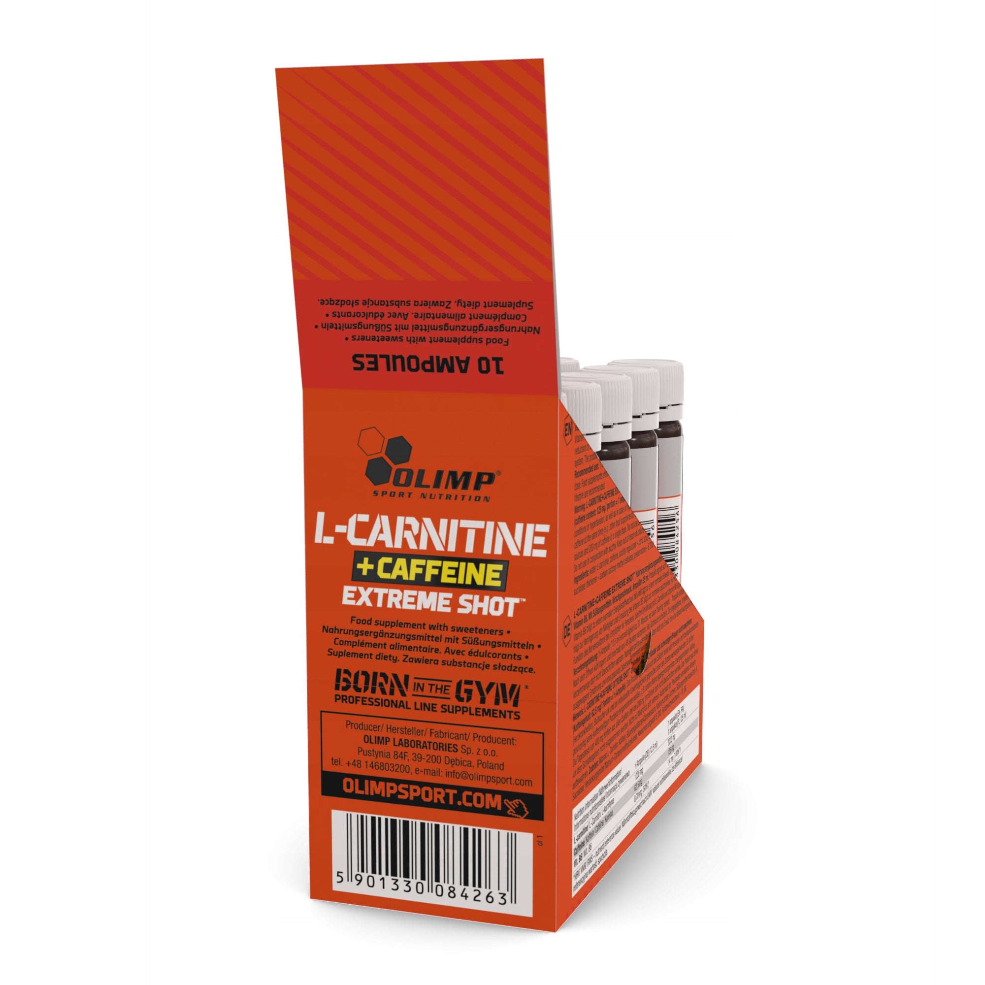 OLIMP L-CARNITINE + CAFFEINE EXTREME SHOT 10x25ml L-CARNITINE REDUCTION Expiration date at least 1 year from the date of purchase