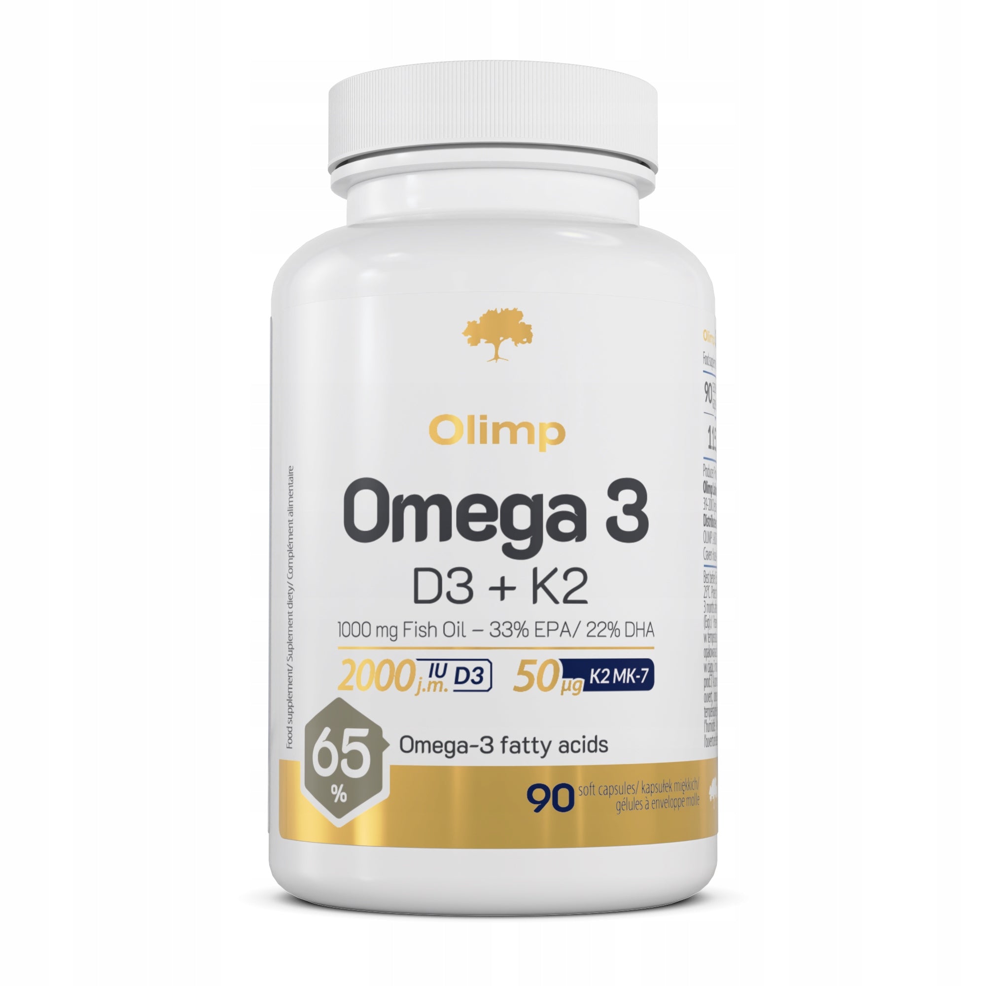OLIMP OMEGA 3 D3+K2 90caps VITAMIN D3 VITAMINS EPA DHA BONE IMMUNITY