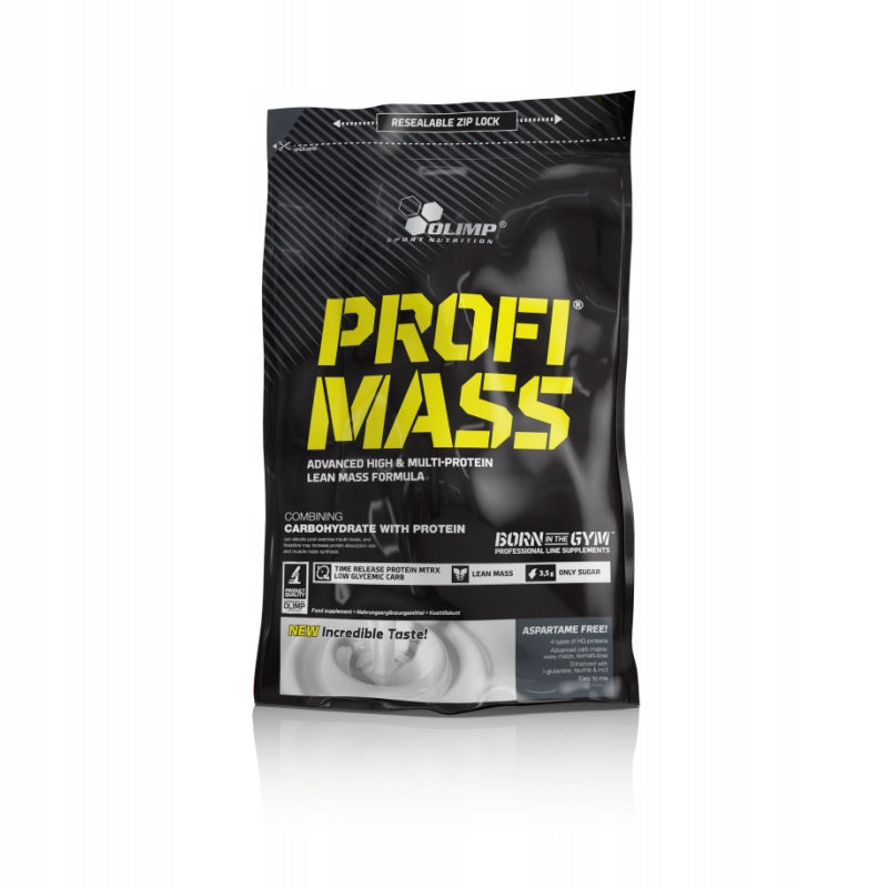 OLIMP PROFI MASS 1000g ZIP FILM BULK PROTEIN BCAA VITAMINS MCT VANILLA Manufacturer code 5901330038143
