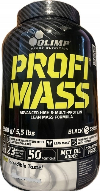 OLIMP PROFI MASS 2500g GAINER BULK PROTEIN MASS WPC strawberry