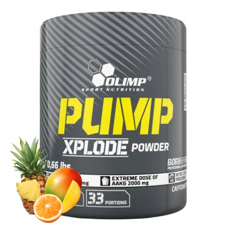 OLIMP PUMP XPLODE POWDER 300g CITRULLINE ARGININE PRE GYM FRUIT FLAVOR