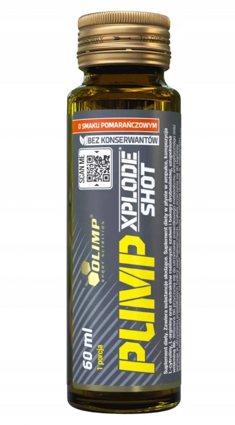 OLIMP PUMP XPLODE SHOT AMPOULE GLASS 60ML JUICE FRUIT PUNCH PUMP POWER