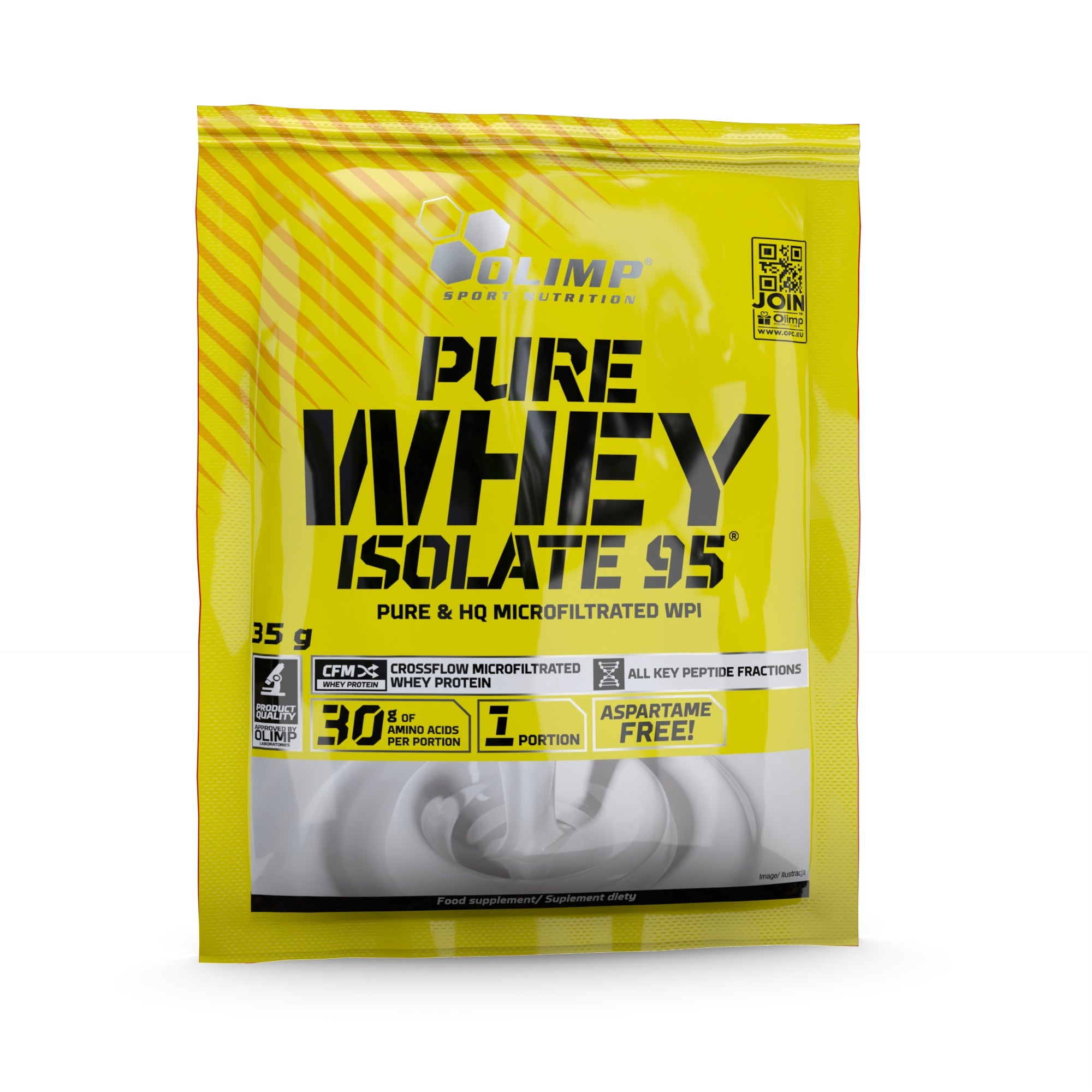 OLIMP PURE WHEY ISOLATE 95 35g WPI WHEY ISOLATE STRAWBERRY