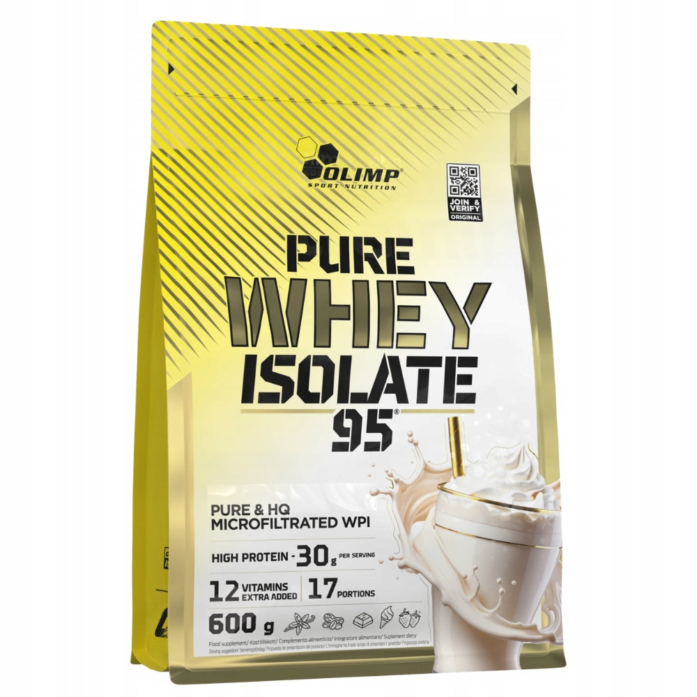 OLIMP PURE WHEY ISOLATE 95 WHEY PROTEIN ISOLATE WPI 600g STRAWBERRY Expiration date at least 1 year from the date of purchase