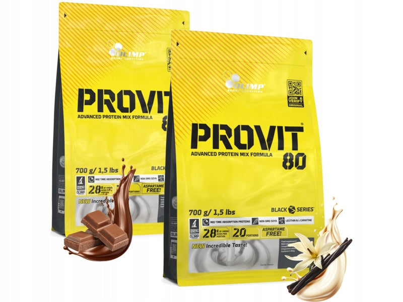 OLIMP Provit 80 Chocolate (700 g) + Provit 80 Vanilla (700 g)
