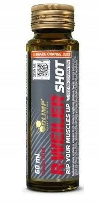 OLIMP R-WEILER SHOT 9X60ML ORANGE JUICE PRE-WORKOUT PUMP POWER Packaging status original