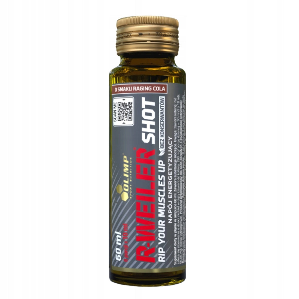 OLIMP R-WEITER SHOT GLASS AMPOULE PRE-WORKOUT STRENGTH POWER ENERGY 60ml Expiration date at least six months from the date of purchase