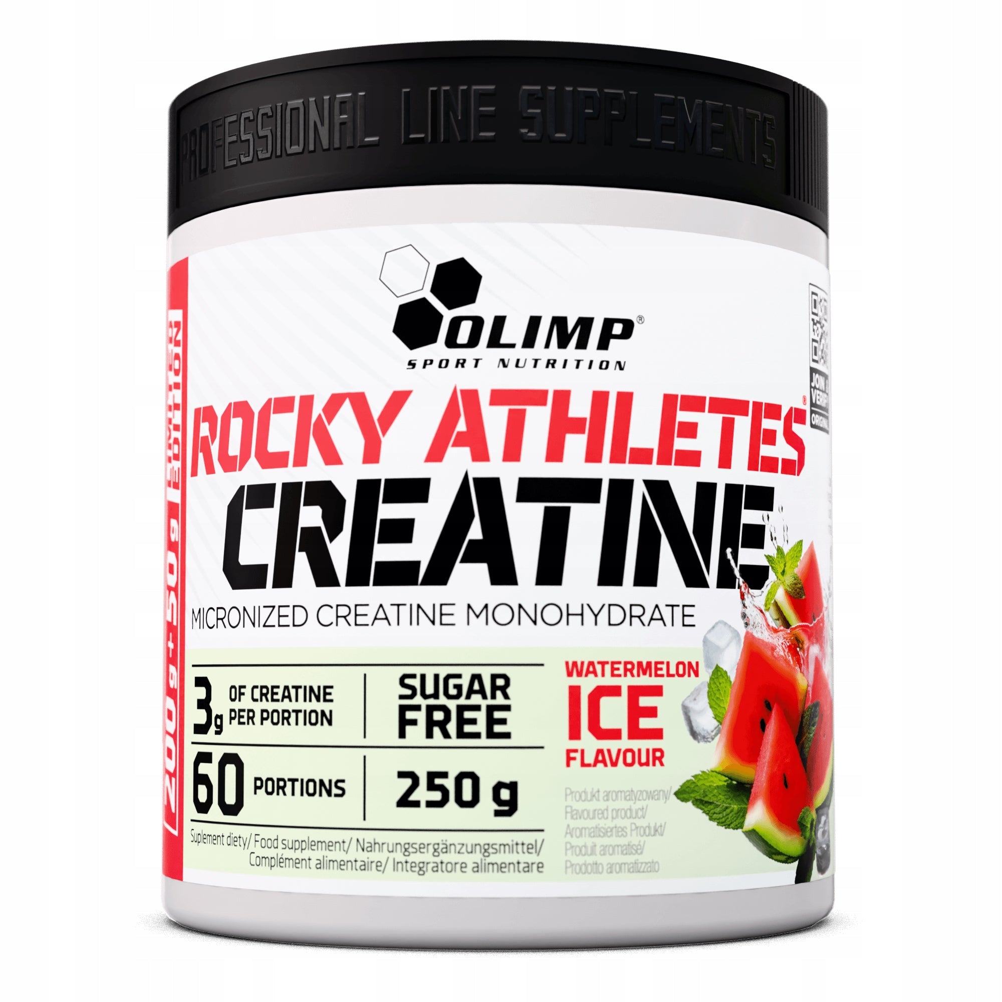 OLIMP ROCKY CREATINE 250g CREATINE MONOHYDRATE WATERMELON MEASURE 70 SERVINGS Packaging status original