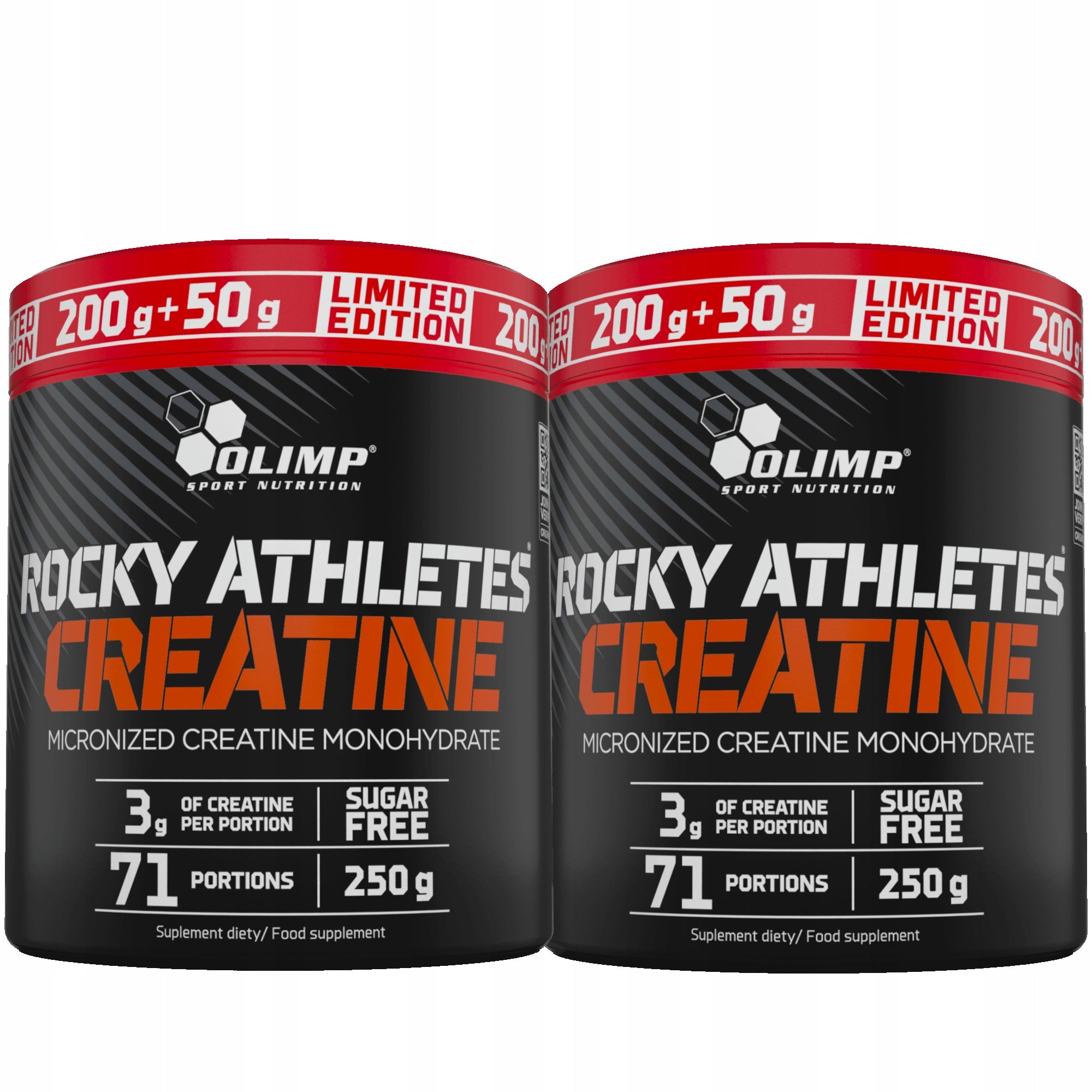 OLIMP ROCKY CREATINE 2x250g CREATINE MONOHYDRATE NATURAL MONO