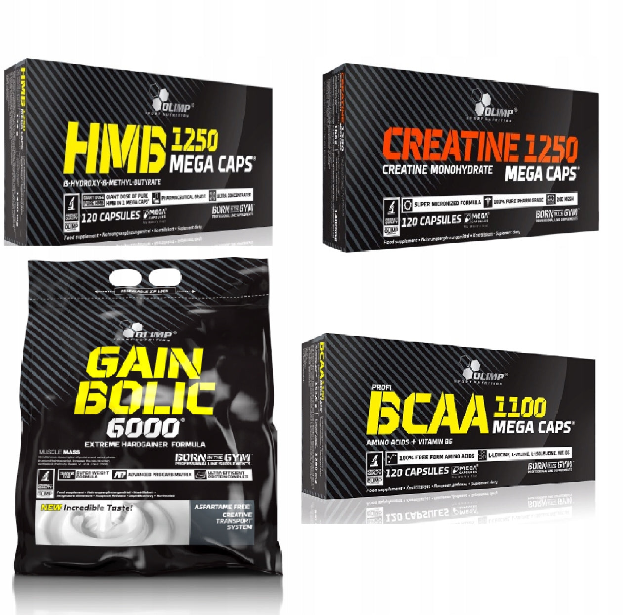 OLIMP SET OF NUTRIENTS CYCLE Muscle Strength Protein Conditioner GAINER Creatine