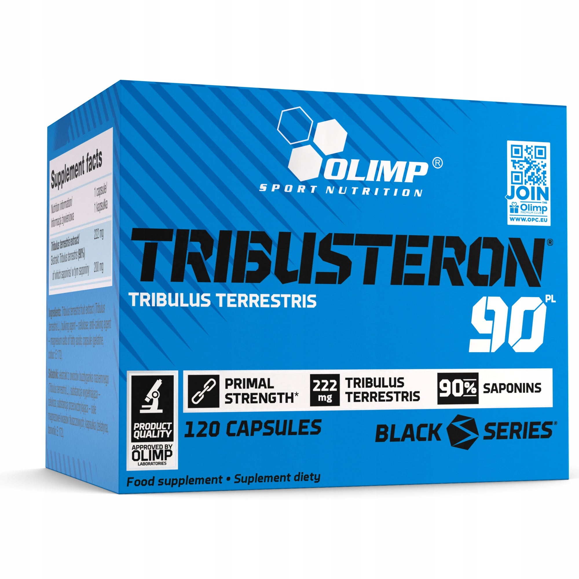 OLIMP TRIBUSTERONE 90 120caps TESTOSTERONE BOOSTER TRIBULUS TERRRSTRIS