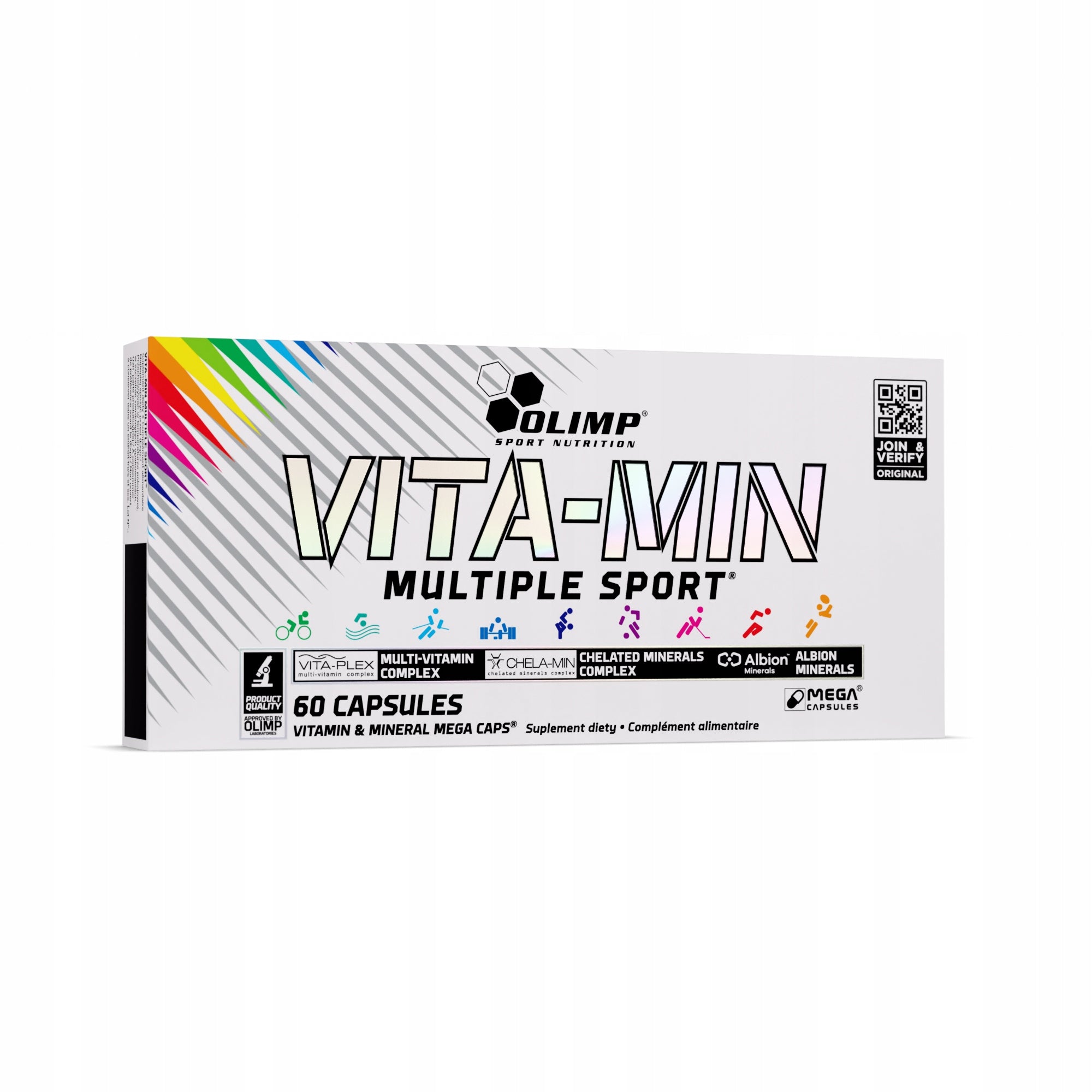 OLIMP VITA-MIN MULTIPLE SPORT 120 kaps VITAMINS MINERALS MAGNESIUM ZINC POTASSIUM EAN (GTIN) 5901330023248
