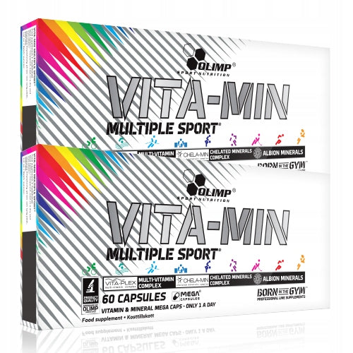 OLIMP VITA-MIN MULTIPLE SPORT 120 kaps VITAMINS MINERALS MAGNESIUM ZINC POTASSIUM