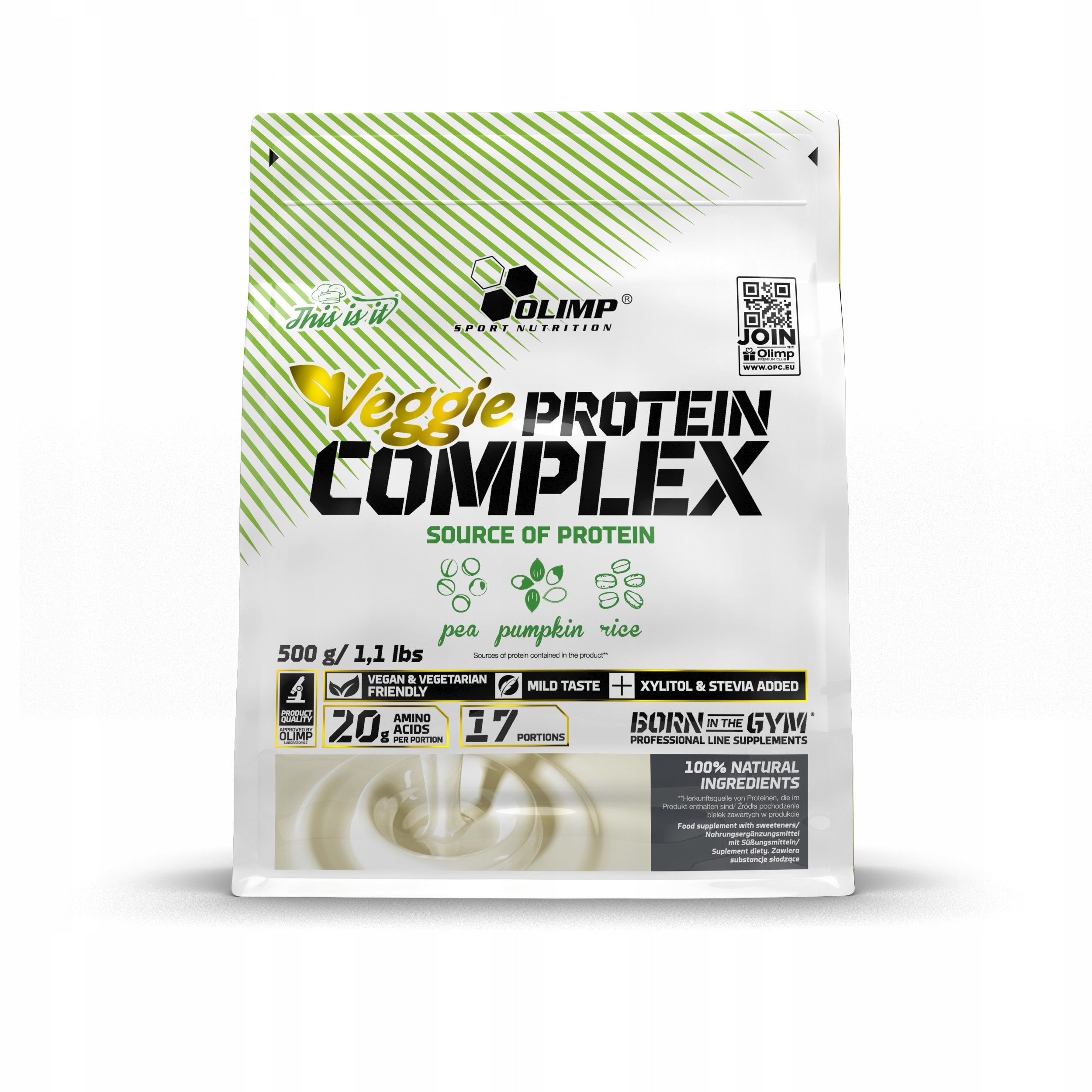 OLIMP Veggie Protein Complex 500g Natural Vegetable Proteins