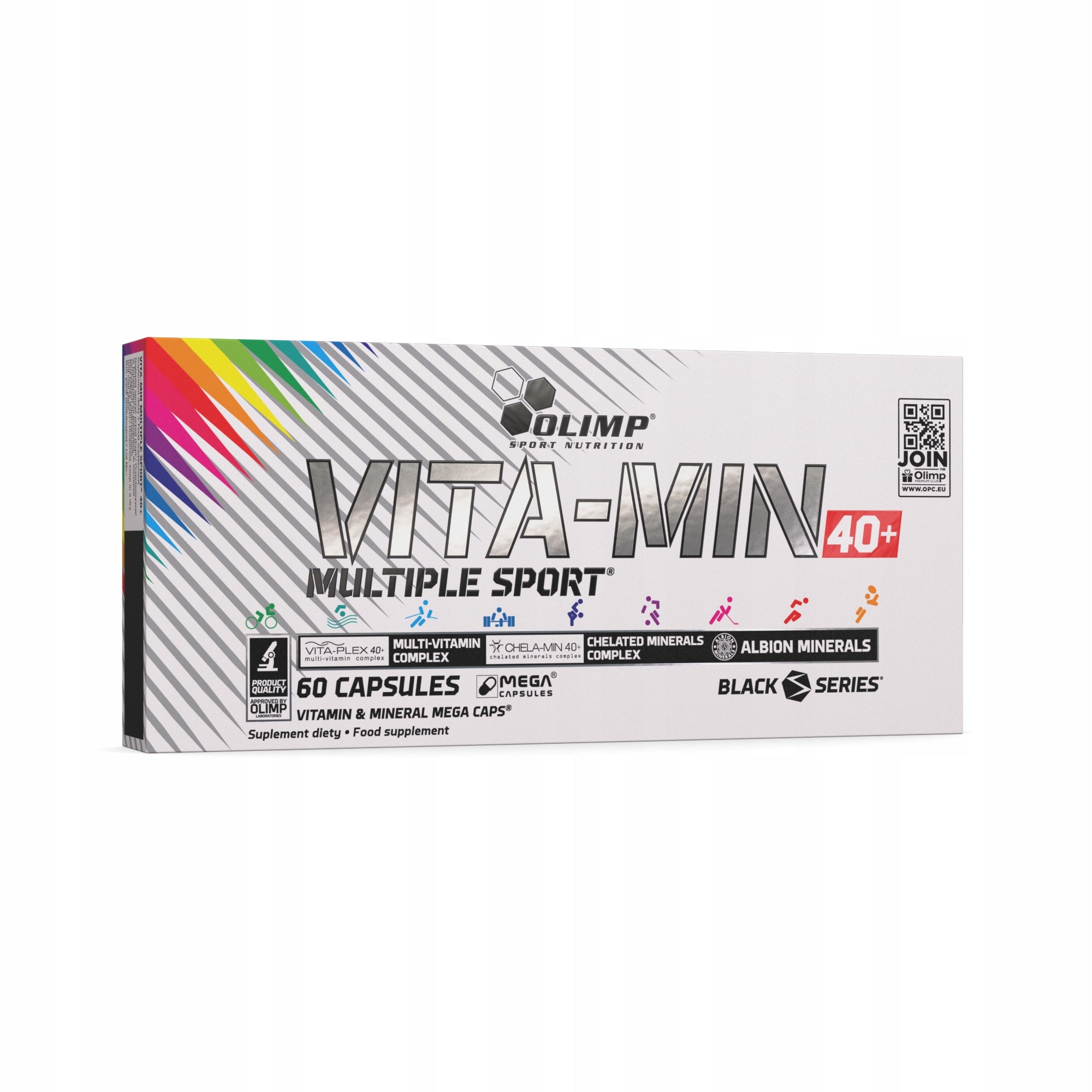 OLIMP Vita-min MULTIPLE SPORT 40+ 2x60cap VITAMINS MINERALS MAGNESIUM Expiration date at least 1 year from the date of purchase
