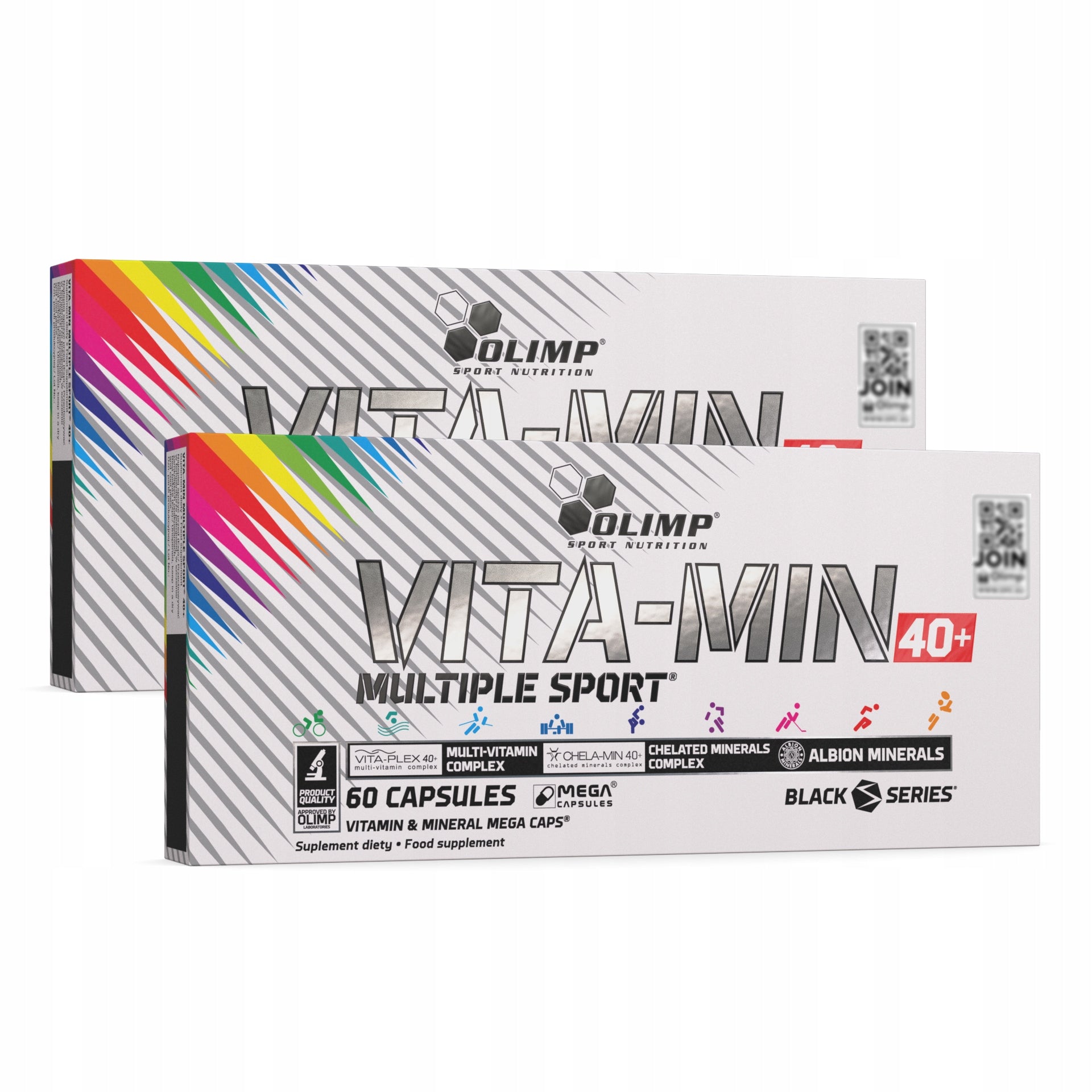 OLIMP Vita-min MULTIPLE SPORT 40+ 2x60cap VITAMINS MINERALS MAGNESIUM