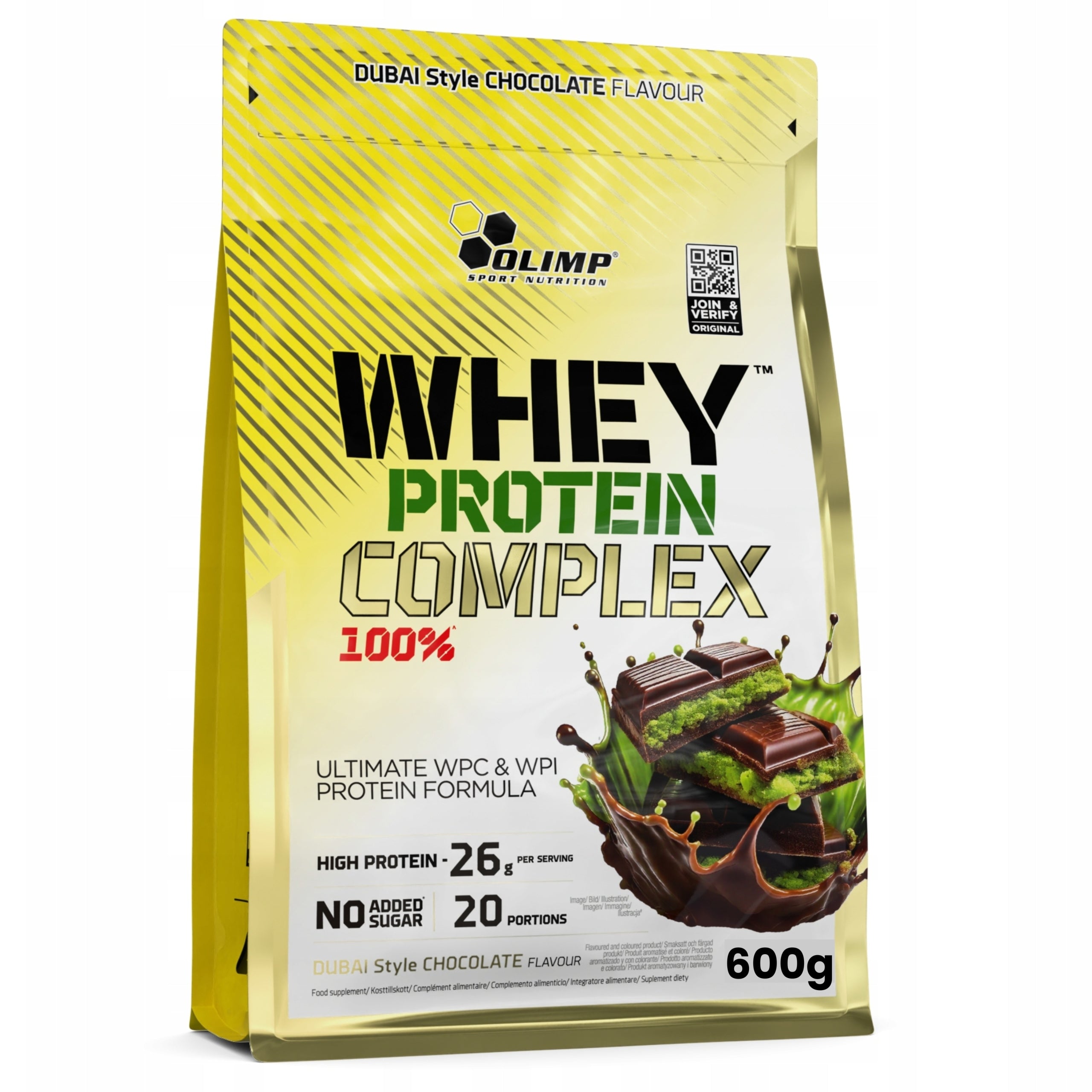 OLIMP WHEY PROTEIN COMPLEX 100% (600g) PROTEIN WPC CONDITIONER Dubai Chocolate