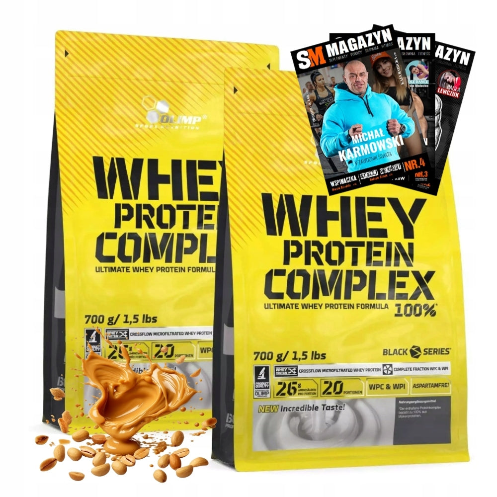OLIMP WHEY PROTEIN COMPLEX 100% PROTEIN WPC BCAA MASS STRENGTH ANABOLISM 2x700g