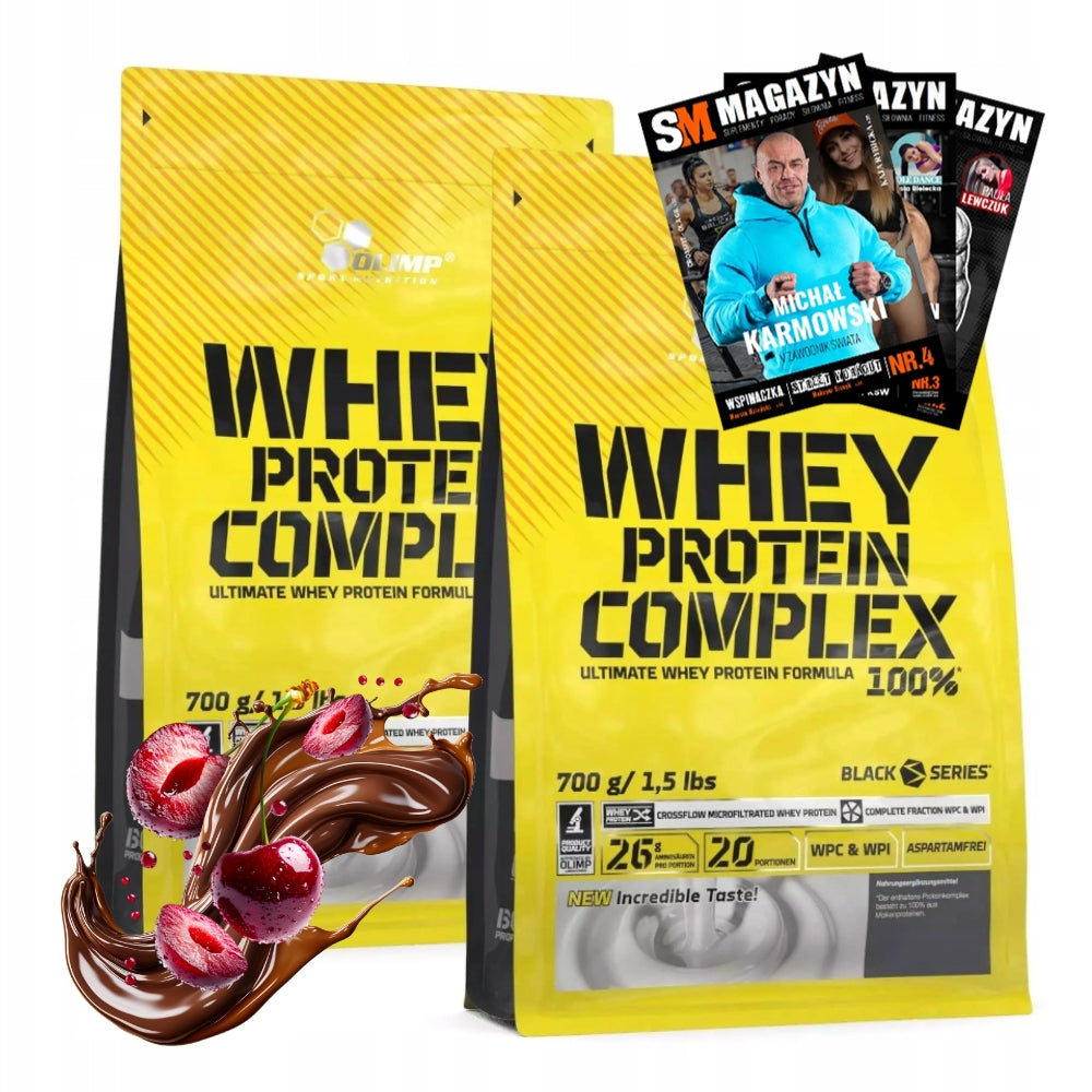 OLIMP WHEY PROTEIN COMPLEX 100% PROTEIN WPC BCAA MASS STRENGTH ANABOLISM 2x700g
