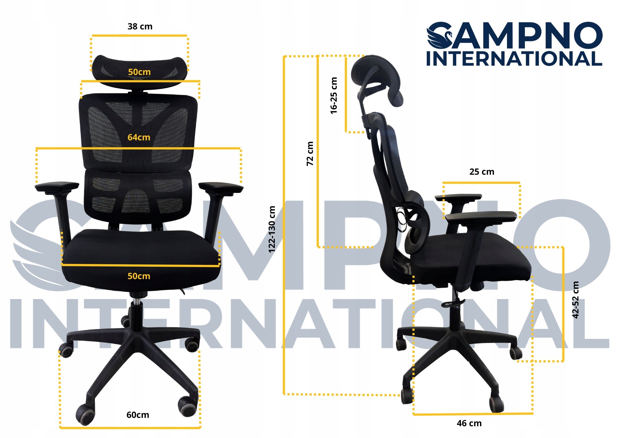 OLIVIER AIR COMFORT SWIVEL CHAIR Manufacturer code CAMPNO_INTERNATIONAL