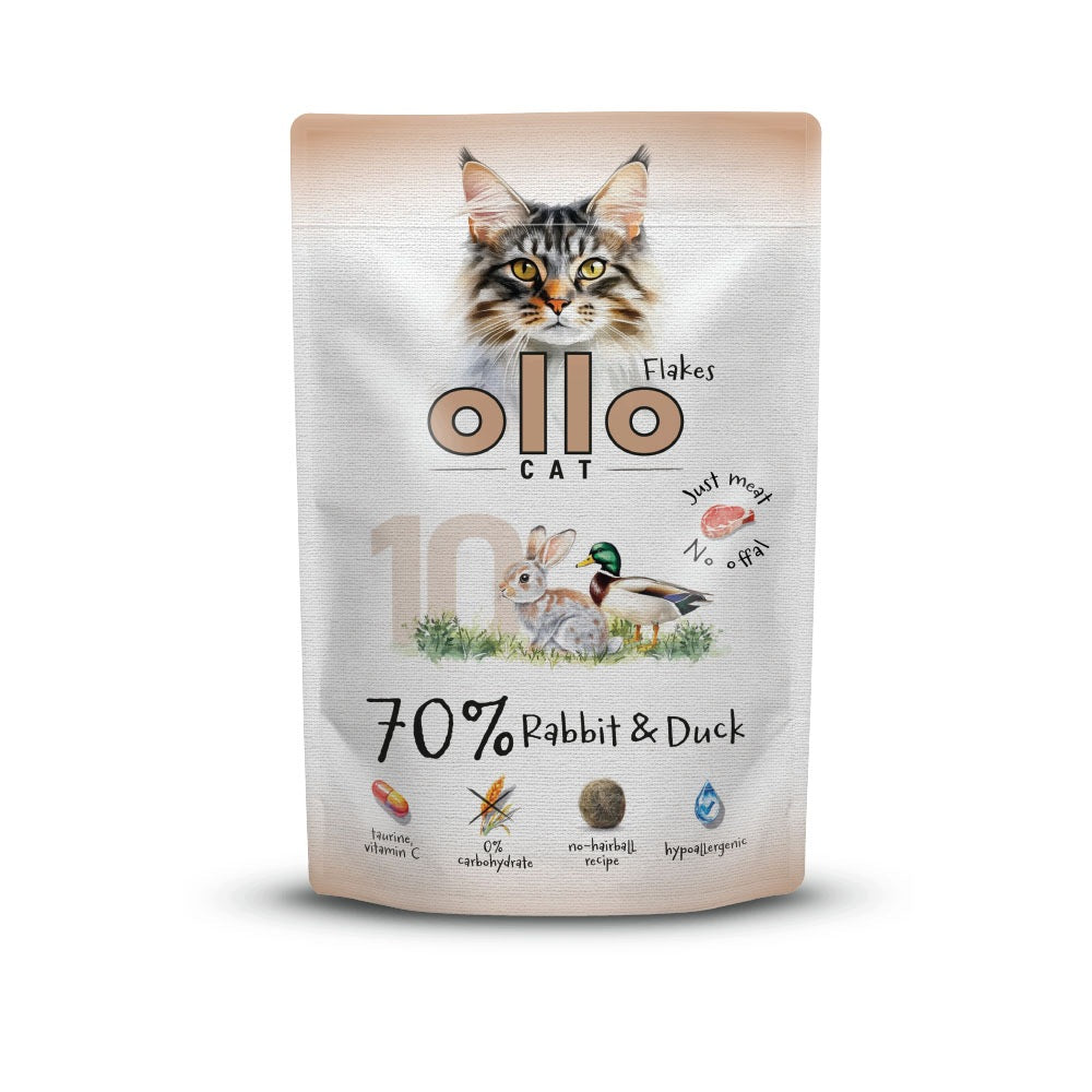 OLLO CAT - Rabbit and Duck 85g No. 10 - WET CAT FOOD