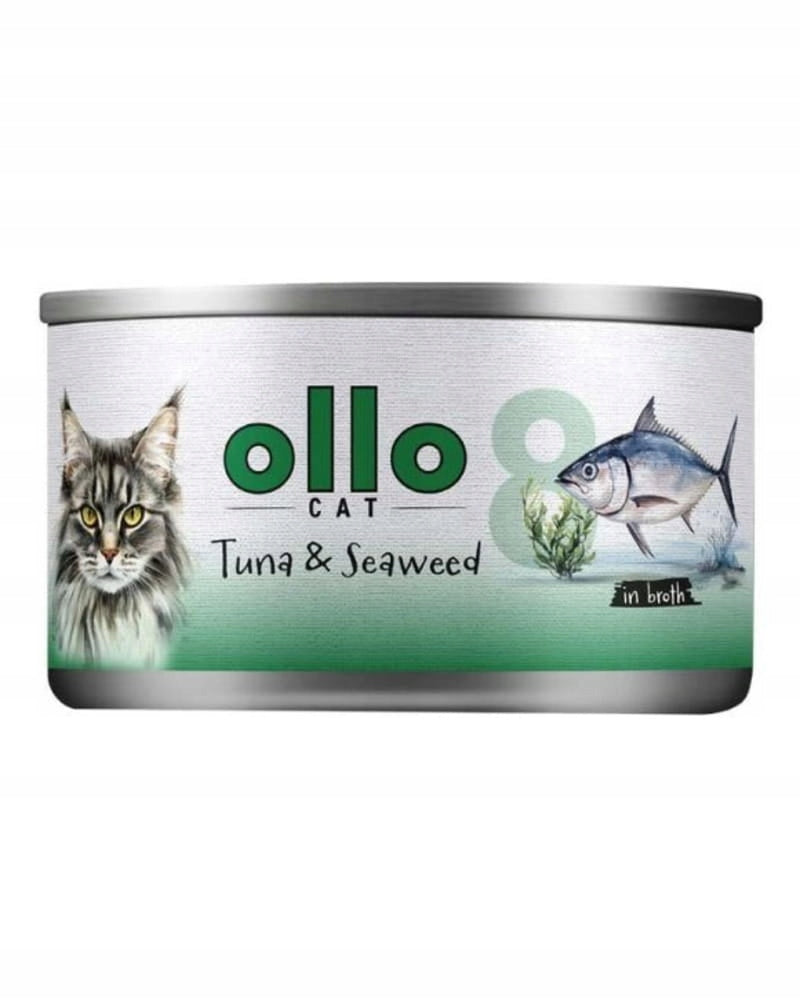 OLLO Cat No. 8 - Tuna and Seaweed (can) 70g
