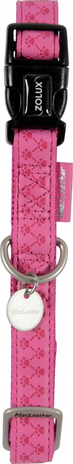 OLUX Dog Collar Mac Leather Adjustable Fuchsia 25mm L Packaging status original
