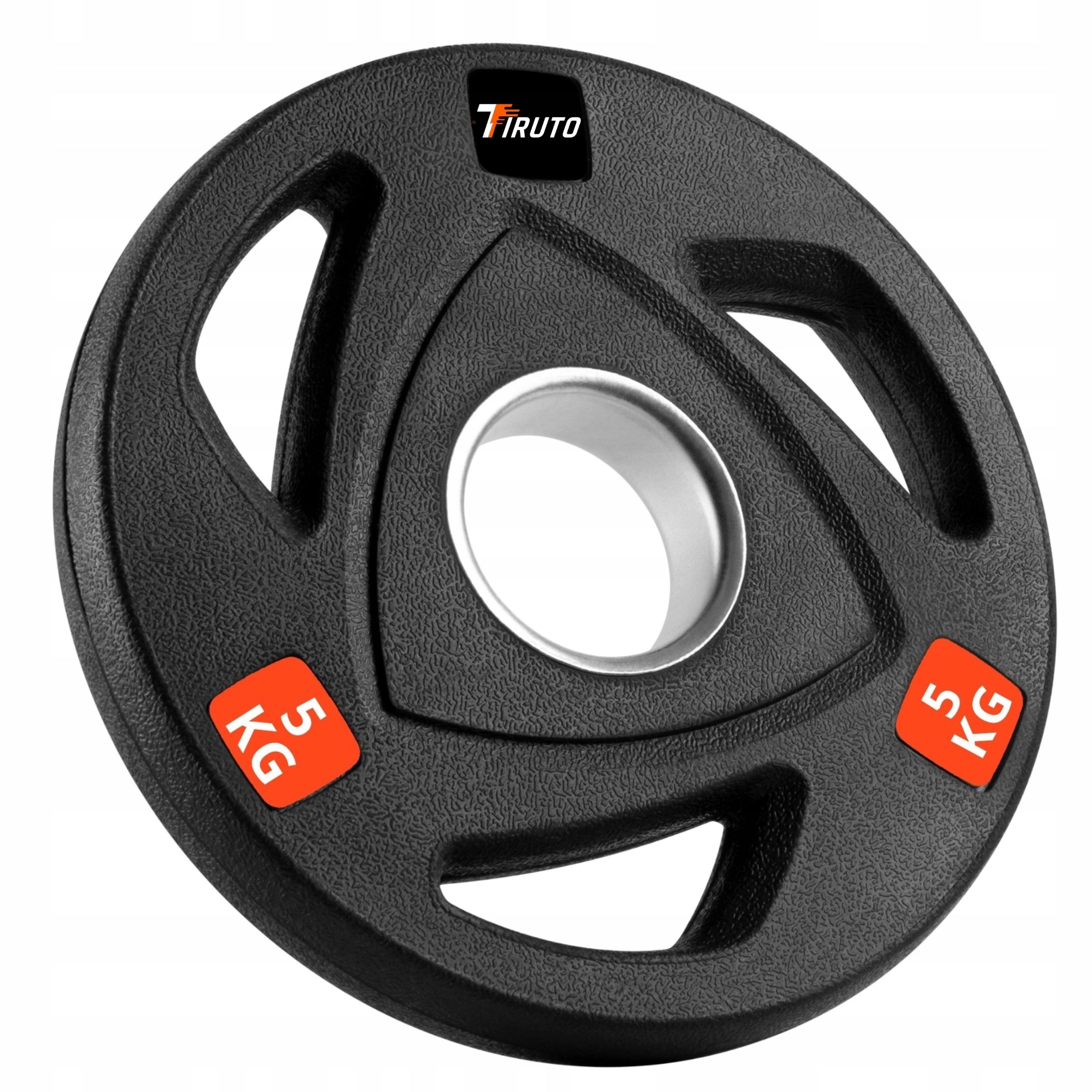 OLYMPIC CAST IRON LOAD FOR BARBELL GRIFFIN PLATE RUBBERIZED OLIMP 5KG