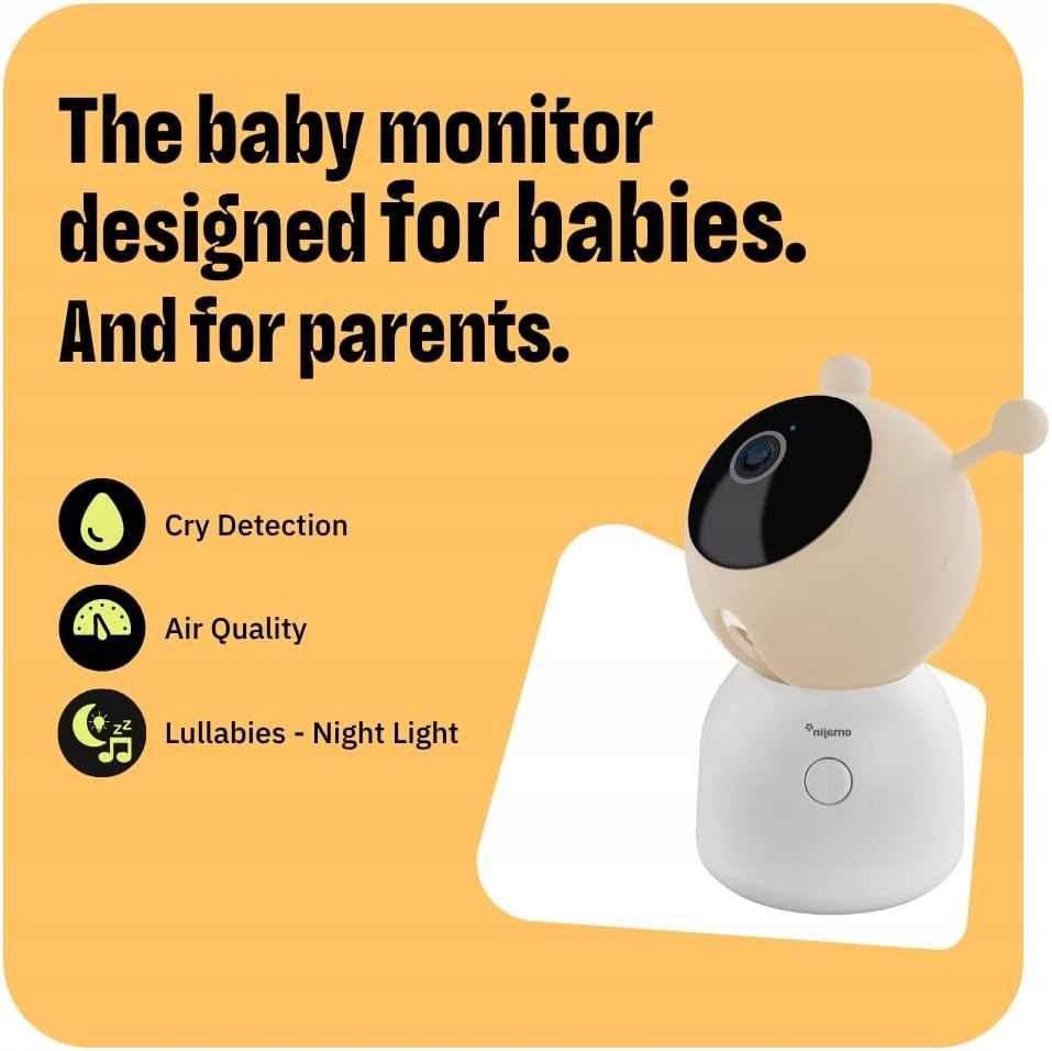 OMAJIN nanny 2K HD night vision 64GB two-way sound white camera Kind electronic nanny