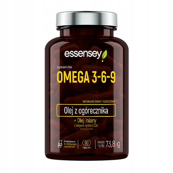 OMEGA 3-6-9 + VITAMIN E 90CAPS NATURAL FATTY ACIDS FLAXSEED FISH OIL