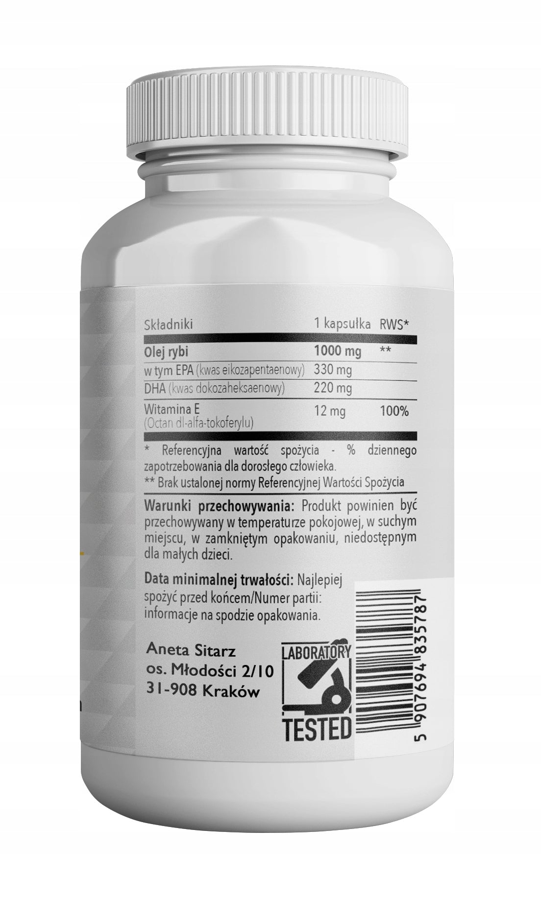 OMEGA 3 EPA330 DHA220 + VITAMIN E 90 kaps Brand Bioswena