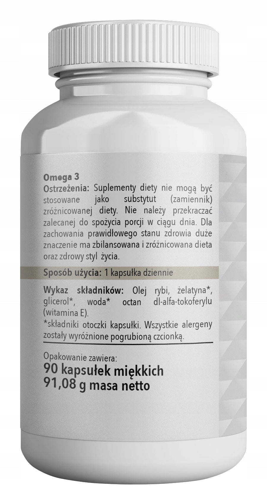 OMEGA 3 EPA330 DHA220 + VITAMIN E 90 kaps Manufacturer code BIO-123
