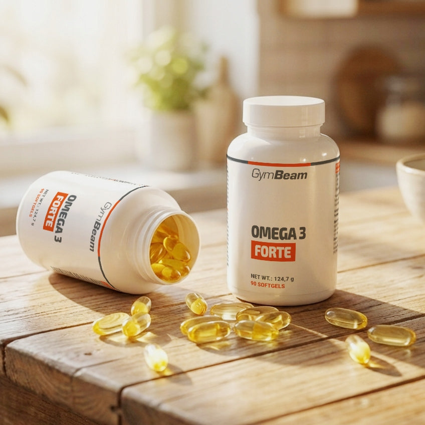 OMEGA 3 FORTE 1000mg EPA 330 DHA 220 HEART BRAIN VISION GymBeam 90 kaps Packaging status original