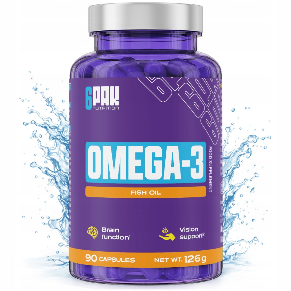 OMEGA 3 Pacific Wild Fish Oil + Wit. E 90 Kaps Heart Vision Brain