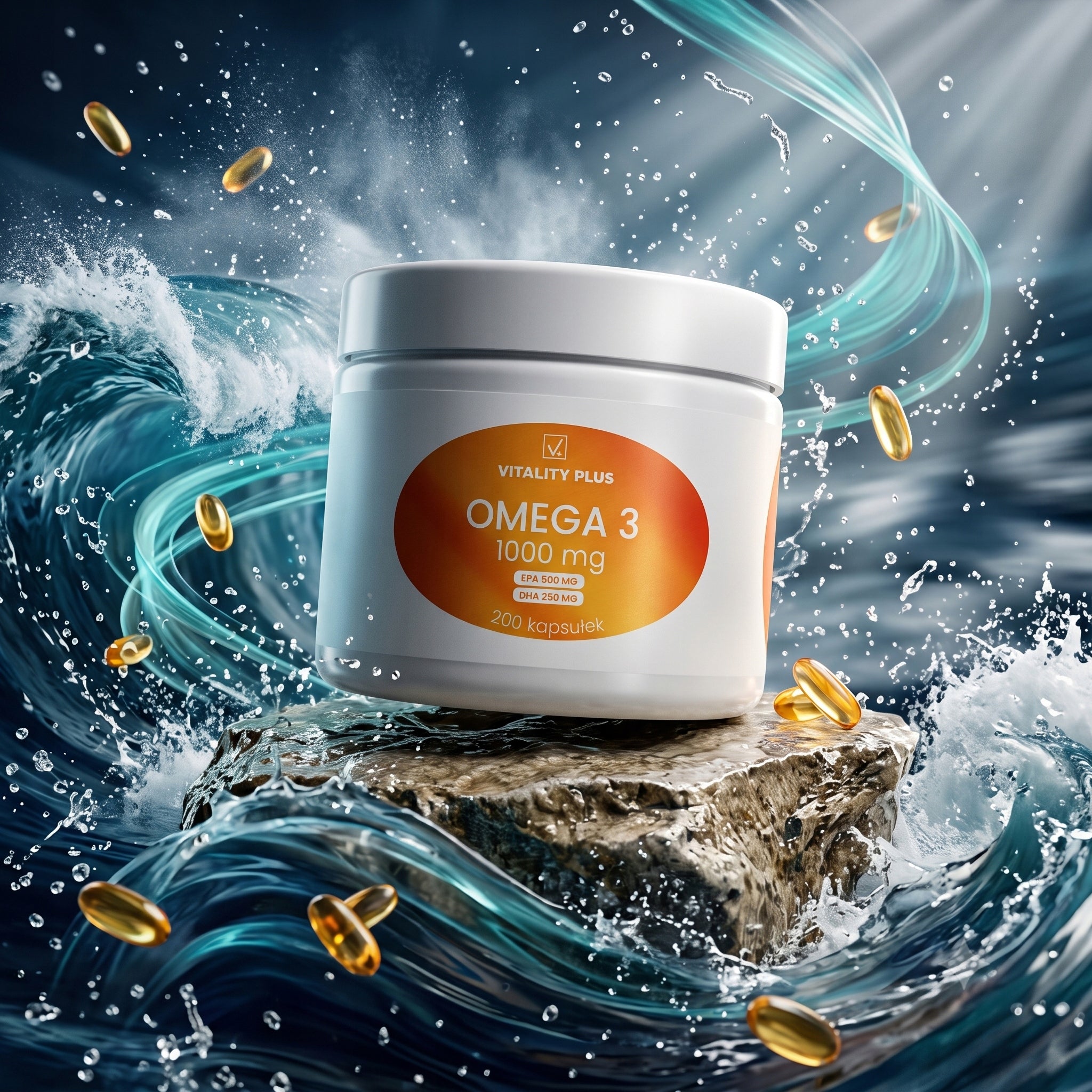 OMEGA 3 TRIGLYCERIDES 1000 mg - EPA 500 mg DHA 250 mg - Fatty acids Basic ingredient omega-3 fatty acids