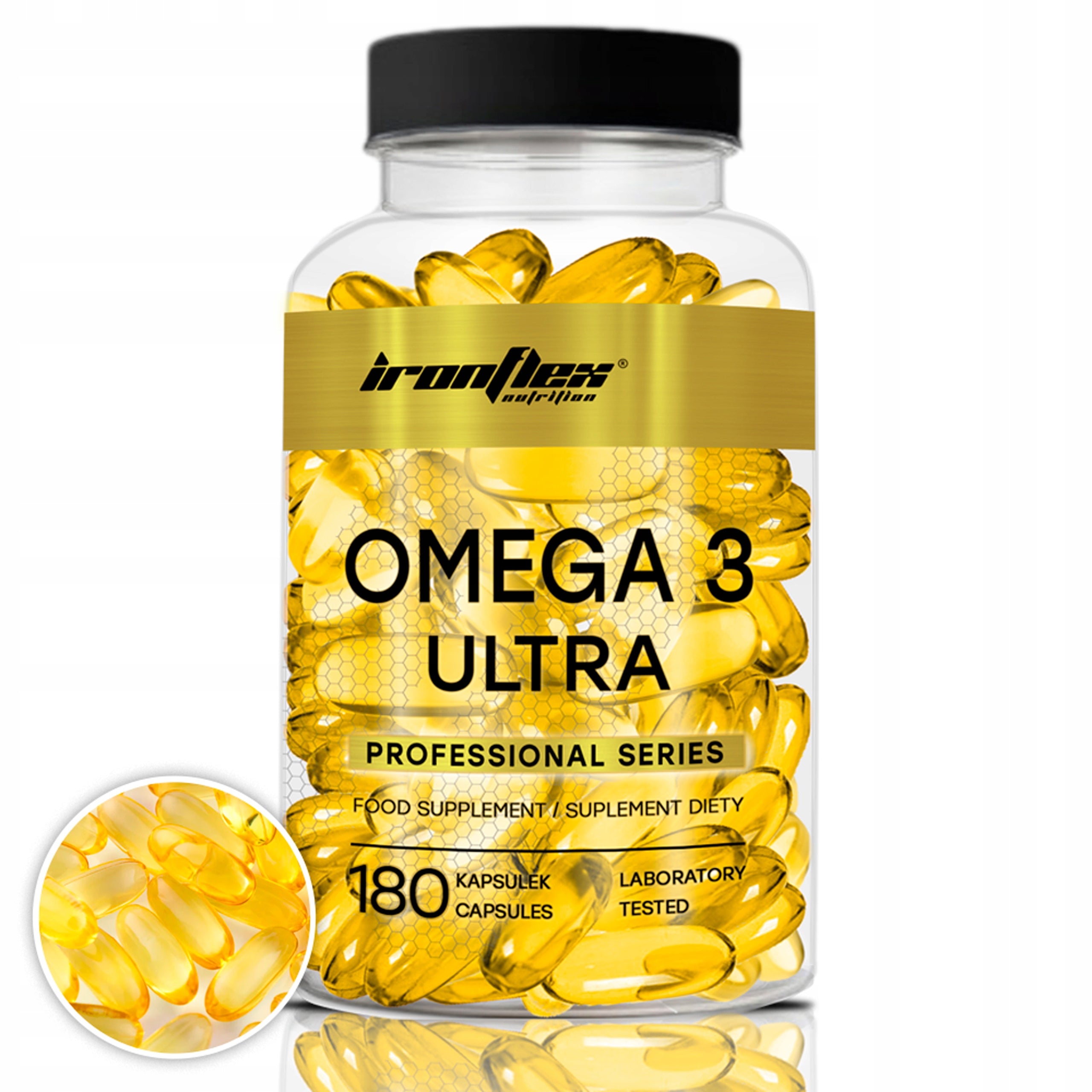 OMEGA 3 ultra IronFlex 180 kaps 330 EPA+220 DHA fatty acids FISH OIL