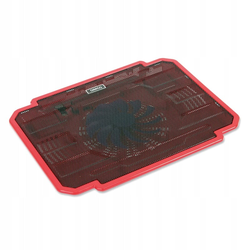 OMEGA LAPTOP COOLING PAD "ICE BOX" RED 14CM FAN USB PORT [41907]