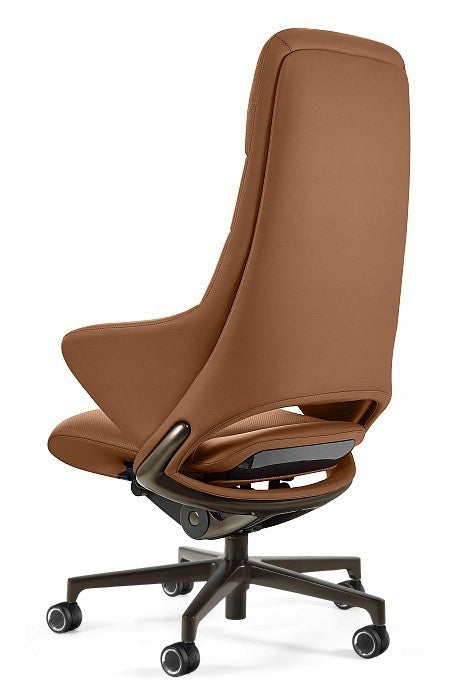 OMEGA leather armchair - GENUINE LEATHER HL BROWN office/office Manufacturer code CM-K030ASR-9-HL-239
