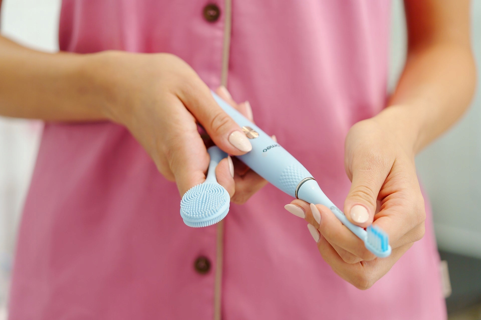 OMEO +365 Teeth&Face Blue Sonic electric toothbrush Manufacturer code Szczoteczka Elektryczna Omeo +365 T20-B