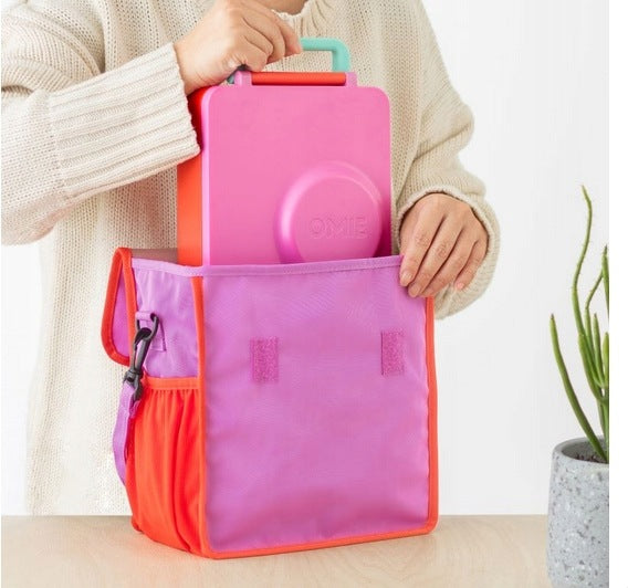 OMIE OMIETOTE lunch bag for kids, PINK Packaging status original