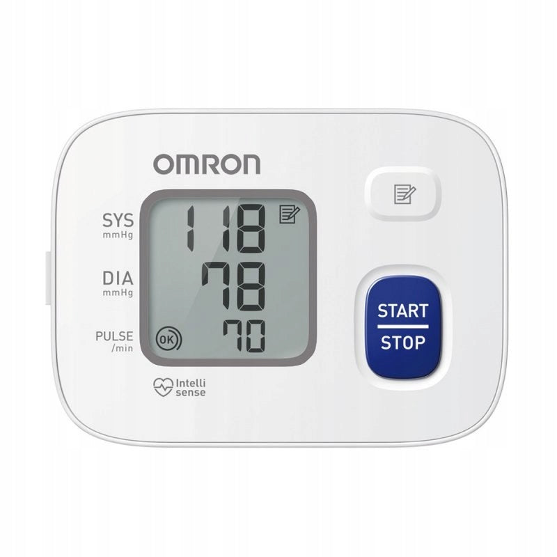 OMRON RS2 HEM-6161-D Wrist blood pressure monitor, IHB, memory 30 measurements Medical device no