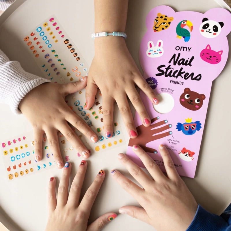 Kinder-Nagelaufkleber, 200 Stück. 