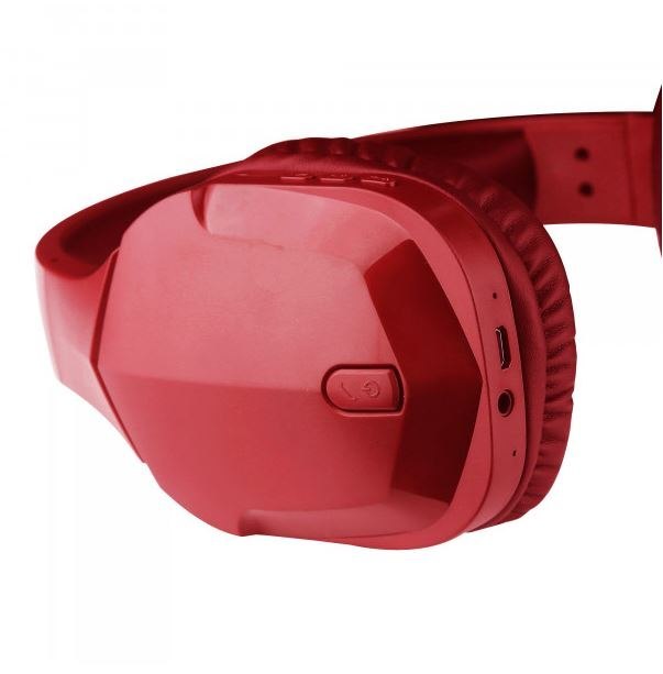 ON-EAR BLUETOOTH HEADPHONES SOMOSTEL GAMING STEREO RED SMS-CJ08
